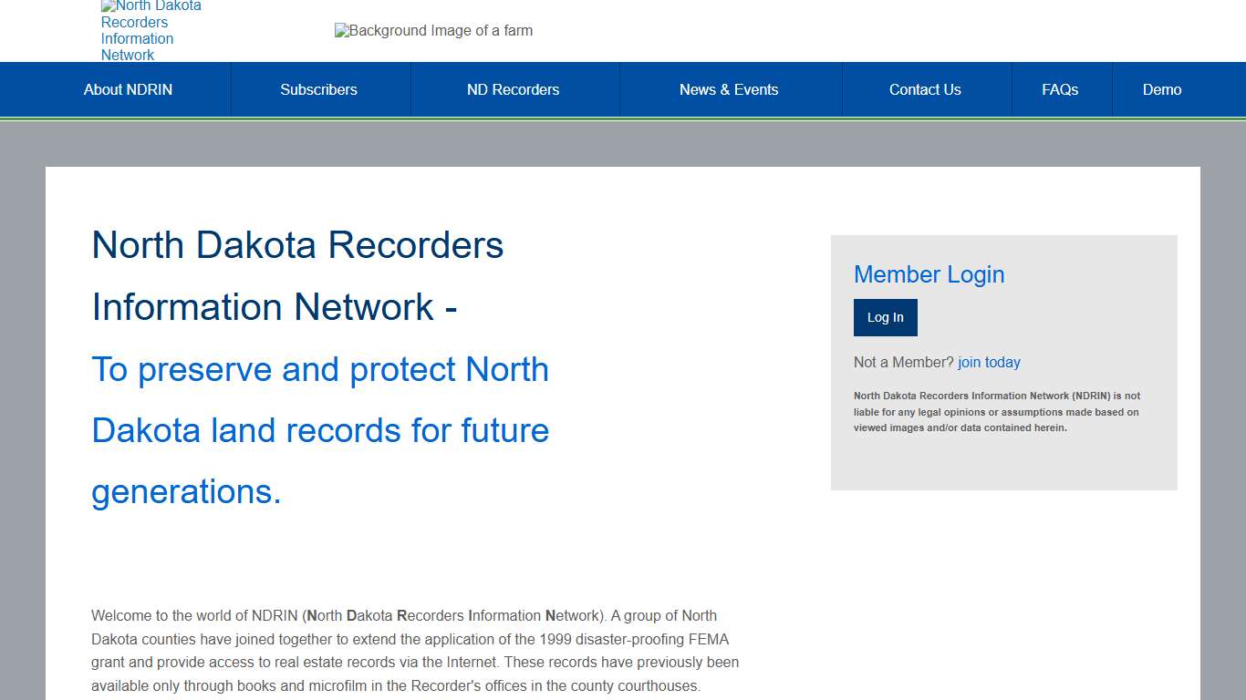 ND Recorders Information Network | Home Page